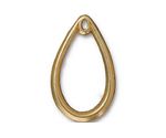 TierraCast Gold (plated) Teardrop Pendant 20x34mm