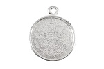 Nunn Design Sterling Silver (plated) Double Sided Bezel Pendant 23x27mm