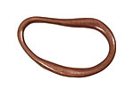 Antique Copper (plated) Organic Ring 40x24mm