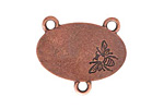 Nunn Design Antique Copper (plated) Large Oval Bee 2-1 Connector 22x25mm