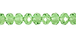 Peridot Crystal Faceted Rondelle 8mm