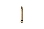 TierraCast Antique Brass (plated) 3/4" Bead Bar 2x19mm