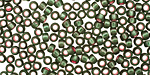 TOHO Olivine (with Frosted Silver & Pink Lining) Round 8/0 Seed Bead