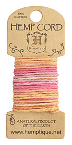 Taffy Hemp Twine 20 lb, 20 ft