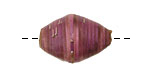 African Paper (purple, pink w/white) Rice 24-26x16-17mm