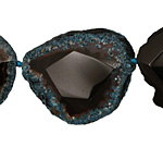 Midnight Blue Agate Natural Edge Freeform Faceted Slab 55-65x37-57mm