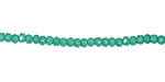 Czech Glass Turquoise Fire Polished Rondelle 2x3mm