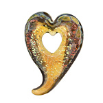 Grace Lampwork Manzanita Wild Heart Focal 27x38-41mm