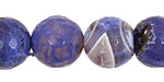 Blue Fire Agate Faceted Round 16mm