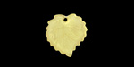 Matte Light Topaz Lucite Ivy Leaf 16mm