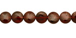 Garnet Puff Coin 8mm