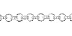 Silver (plated) Vintage Pattern Rollo Chain