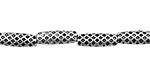 Pewter Quilted Tube 14x4mm