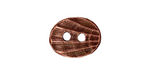 TierraCast Antique Copper (plated) Oval Shell Button 17x14mm