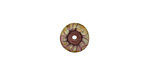 The BeadsNest Lampwork Glass Purple Saucer 4-5x14-16mm