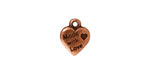TierraCast Antique Copper (plated) Made with Love Heart Charm 10x12mm
