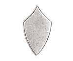 Nunn Design Antique Silver (plated) Crest Regiment Tag 16x29mm