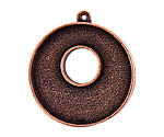 Nunn Design Antique Copper (plated) Grande Circle Bezel Toggle 37x32mm