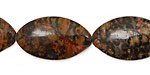 Leopardskin Jasper Horse Eye 28x16mm