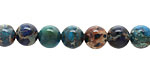 Midnight Blue Impression Jasper Round 8mm