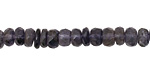 Iolite Faceted Rondelle 6mm