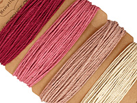 Shades of Ruby Hemp Twine 20 lb, 29.8 ft x 4 colors