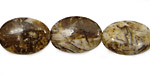 Brioche Agate Flat Oval 18x13mm