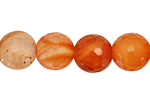 Carnelian (natural) Faceted Round 15-16mm