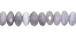 Blue Lace Agate Faceted Rondelle 4x10mm