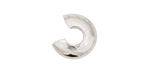 Silver (plated) Crimp Cover 3mm