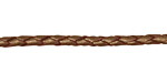 Bronze (metallic) Braided Leather Bolo Cord 3mm