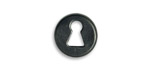 Vintaj Arte Metal Round Keyhole Decorivet 15mm