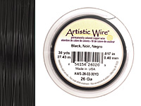 Artistic Wire Black 26 gauge, 30 yards