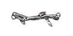 Rustic Charms Sterling Silver Twig Link 33x9mm