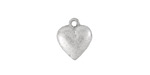 Nunn Design Antique Silver (plated) Large Heart Charm 12x15mm