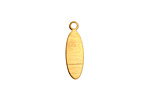 Brass Horse Eye Blank Charm 6x20mm