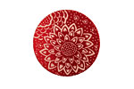 Lillypilly Red Dahlia Anodized Aluminum Disc 25mm, 24 gauge