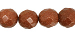 Goldstone Faceted Round 15mm