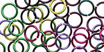 Lavender Fields Mix Enameled Copper Round Jump Ring 8mm, 18 gauge