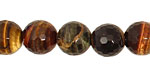 Tiger Eye (multi) Faceted Round 12mm