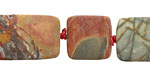 Red Creek Jasper (matte) Thin Pillow 15-30x15mm