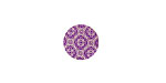 Lillypilly Purple Baroque Anodized Aluminum Disc 11mm, 24 gauge