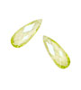 Lemon Ice Faceted Flat Teardrop 7x18mm