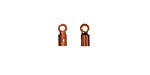 Antique Copper (plated) Foldover Crimp End 8x3mm