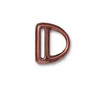 TierraCast Antique Copper (plated) Slotted D Ring 17x20mm