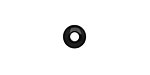 Tagua Nut Black Large Hole Rondelle 3x8mm