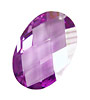 Lilac Faceted Oval 20x30mm