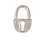 Vintaj Pewter Trunk Lock 19x30mm