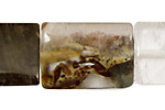 Black Rustic Quartz Thin Pillow 30x20mm
