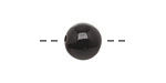 Tagua Nut Black Round 11-12mm